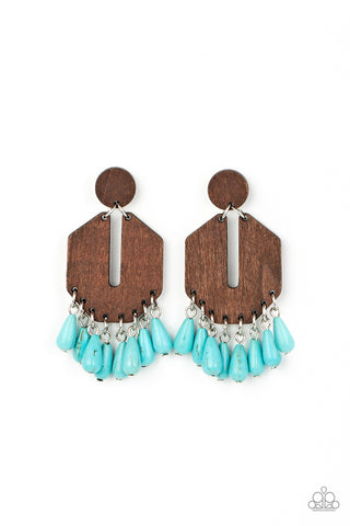 Western Retreat - Blue Post Earring