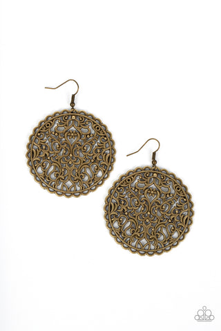 The Whole Nine VINEYARDS - Brass Earring