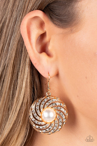 Vintage Vortex - Gold Earring