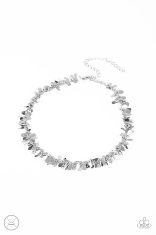 Surreal Shimmer - Silver Necklace