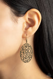 Secret Orchards - Brass Earring