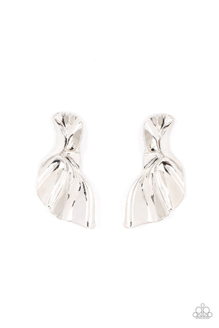 METAL-Physical Mood - Silver Post Earring