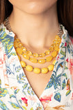 Tropical Hideaway - Yellow Necklace