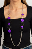 Beach Hub - Purple Necklace