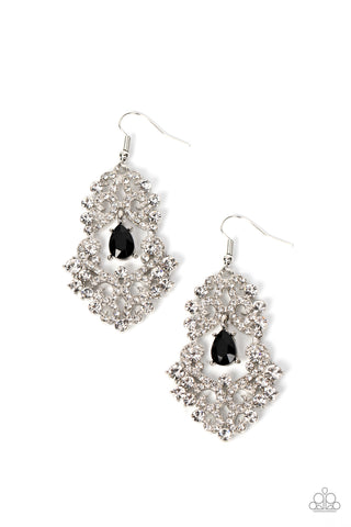 Sociable Sparkle - Black Earring