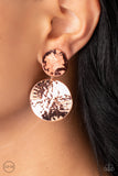 Rush Hour - Copper Clip-On Earring