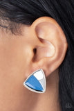 Kaleidoscopic Collision - Blue Post Earring