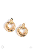 Metro Voyage - Gold Clip-On Earring