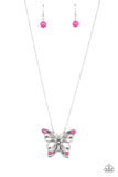 Badlands Butterfly - Pink Necklace