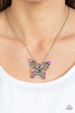 Badlands Butterfly - Pink Necklace