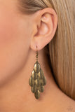 Tumbleweed Trek - Brass Earring