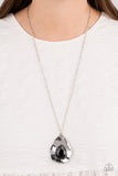 Surrealist Sparkle - Black Necklace