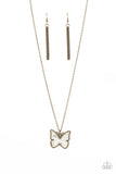 Gives Me Butterflies - Brass Necklace