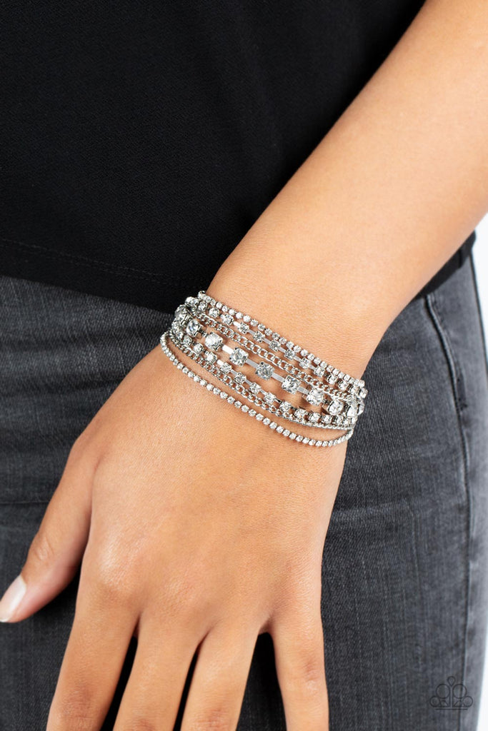 Interstellar Interlude - White Bracelet – Glitz and Glam With Sharonda