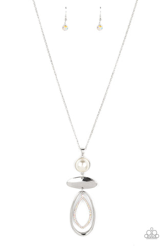 Modern Day Demure - White Necklace