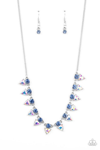 Razor-Sharp Refinement - Blue Necklace