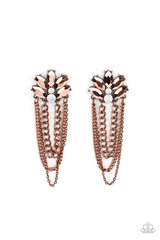 Reach for the SKYSCRAPERS - Copper Post Earring