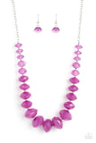 Happy-GLOW-Lucky - Purple Necklace