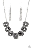 Iced Iron - Silver Necklace