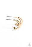 Charming Crescents - Gold Hoop Earring