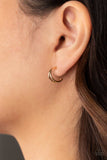 Charming Crescents - Gold Hoop Earring