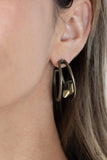 Unrefined Reverie - Brass Hoop Earring