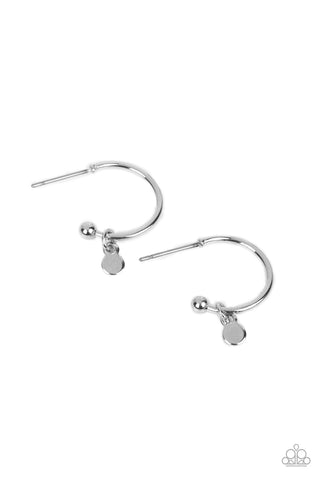 Modern Model - Silver Hoop Earring