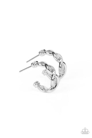 Infinite Incandescence - Silver Hoop Earring