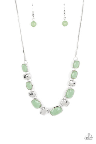 Polished Parade - Green Necklace