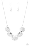 Swanky Shimmer - White Necklace