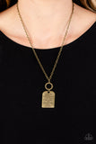 Persevering Philippians - Brass Necklace