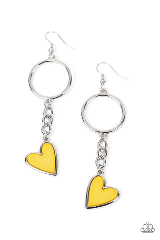 Don't Miss a HEARTBEAT - Yellow Earring