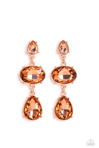 Royal Appeal - Copper Post Earring