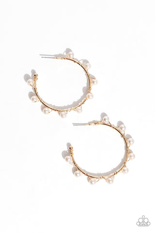 Night at the Gala - Gold Hoop Earring