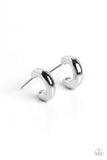 Catwalk Curls - Silver Hoop Earring