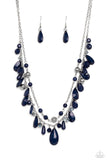 Flirty Flood - Blue Necklace