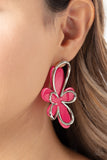 Glimmering Gardens - Pink Post Earring