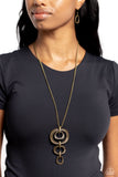 Tranquil Trickle - Brass Necklace