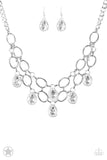 Show-Stopping Shimmer White Necklace