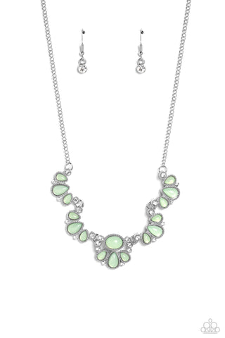 Dancing Dimension - Green Necklace