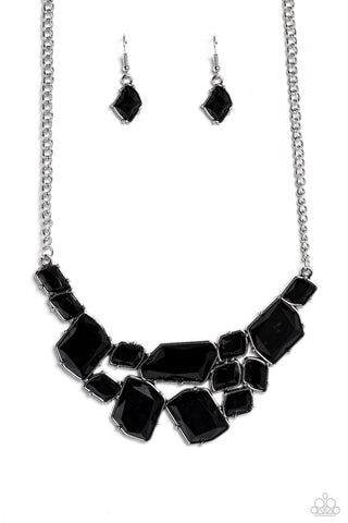 Energetic Embers - Black Necklace