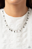 Sand Dollar Sass - Black Necklace