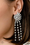 Torrential Twinkle - White Post Earring