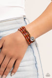 PAW-sitive Thinking - Orange Bracelet