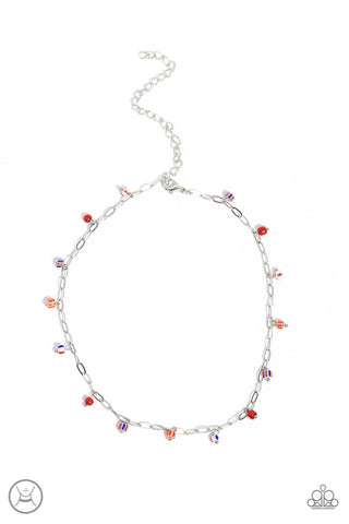 Beach Ball Bliss - Red Necklace