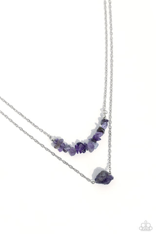 Chiseled Caliber - Purple Necklace