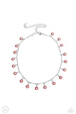 Delicate Display - Red Necklace