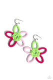 Spin a Yarn - Pink Hoop Earring