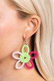 Spin a Yarn - Pink Hoop Earring