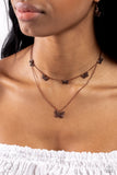 Butterfly Beacon - Copper Choker Necklace